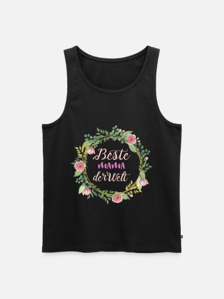 beste Mama der Welt - Männer Premium Bio Tank Top - Schwarz