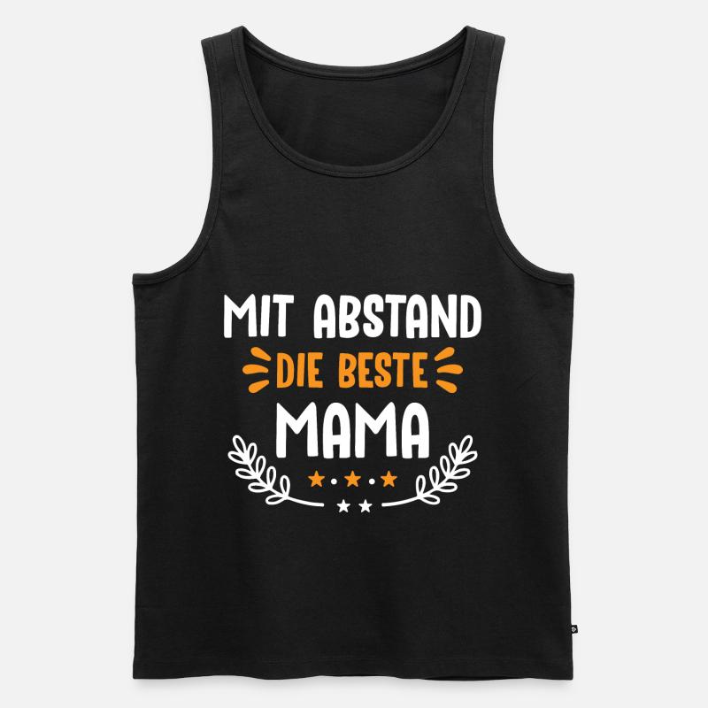 beste Mama - Männer Premium Bio Tank Top - Schwarz