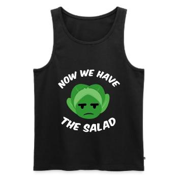 Now we have the salad - Men's Premium Organic Tank Top - black - Front - Michal (187cm)