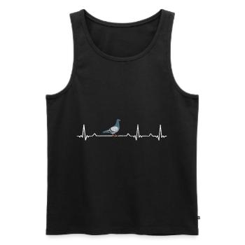 Pigeon pigeon fanciers carrier pigeons birds pigeon breeding - Men's Premium Organic Tank Top - black - Front - Michal (187cm)