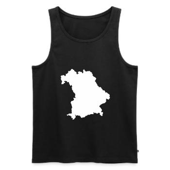 Bavaria outline Proud Bayer Gift Germany - Men's Premium Organic Tank Top - black - Front - Michal (187cm)