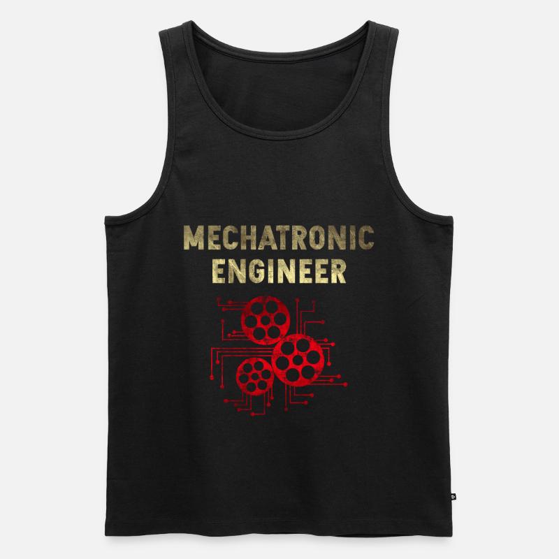 Mechatroniker Ingenieur Geschenk - Männer Premium Bio Tank Top - Schwarz