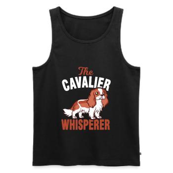 Cavalier King Charles Spaniel canine whisperers - Men's Premium Organic Tank Top - black - Front - Michal (187cm)