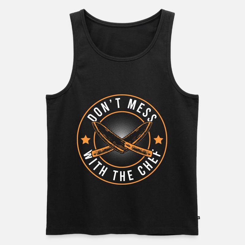 chefkoch koch chef messer - Männer Premium Bio Tank Top - Schwarz