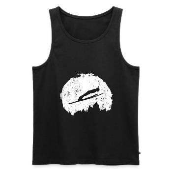 Ski jumping ski jumping ski jumping ski jump - Men's Premium Organic Tank Top - black - Front - AI Model Male 178 light (178cm)