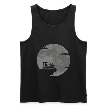 Railway model railway train driver Railway operator - Men's Premium Organic Tank Top - black - Front - Michal (187cm)