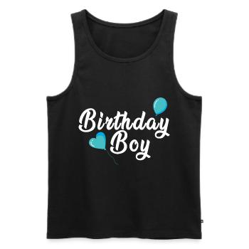 Birthday Boy | Geburtstag Junge Jungs Mann Männer - Männer Premium Bio Tank Top - Schwarz - Vorne - Michal (187cm)