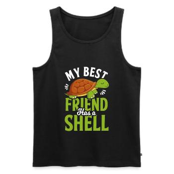 Turtle Turtle Turtle - Men's Premium Organic Tank Top - black - Front - AI Model Male 178 light (178cm)
