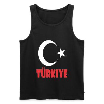 Turquie Design - Débardeur bio Premium Homme - noir - Devant - Michal (187cm)