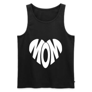 Fête des mères bébé maman cadeau maman maman amour maman - Débardeur bio Premium Homme - noir - Devant - Michal (187cm)