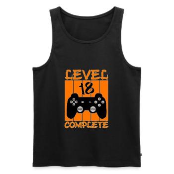 18 Jahre Geburtstag Gamer - Männer Premium Bio Tank Top - Schwarz - Vorne - Michal (187cm)