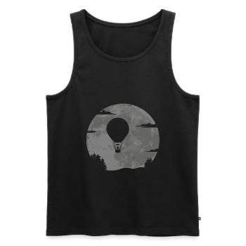 Hot Air Balloon Balloon Driver Balloon Pilot Balloon Flight - Men's Premium Organic Tank Top - black - Front - Michal (187cm)