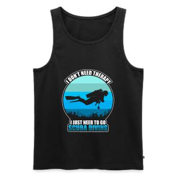 Tauchen Meer Korallen - Männer Premium Bio Tank Top - Schwarz - Vorne - Michal (187cm)