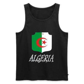 Algeren Design - Débardeur bio Premium Homme - noir - Devant - Michal (187cm)