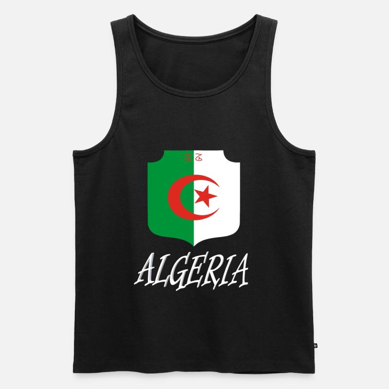 Algieren Design - Männer Premium Bio Tank Top - Schwarz