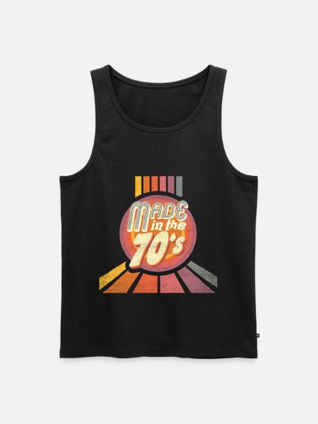 made in the 70s - Men's Premium Organic Tank Top - black