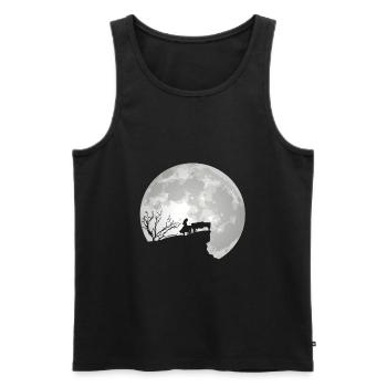Piano piano - Débardeur bio Premium Homme - noir - Devant - Michal (187cm)