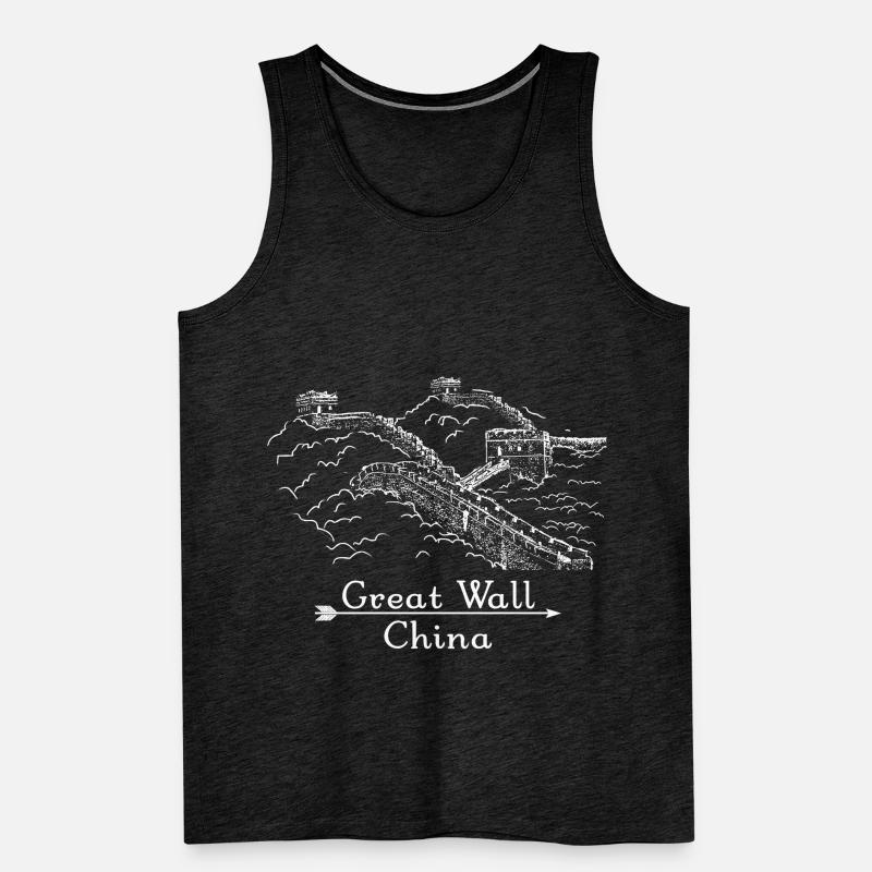 Programming CSS Web Chinese Wall China Gre Men's Premium Organic Tank Top