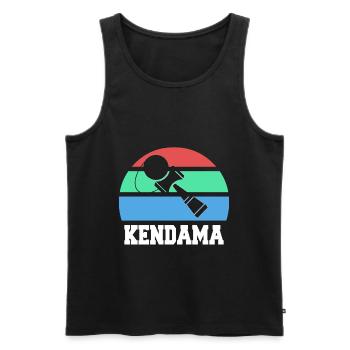 Kendama - Männer Premium Bio Tank Top - Schwarz - Vorne - AI Model Male 178 light (178cm)