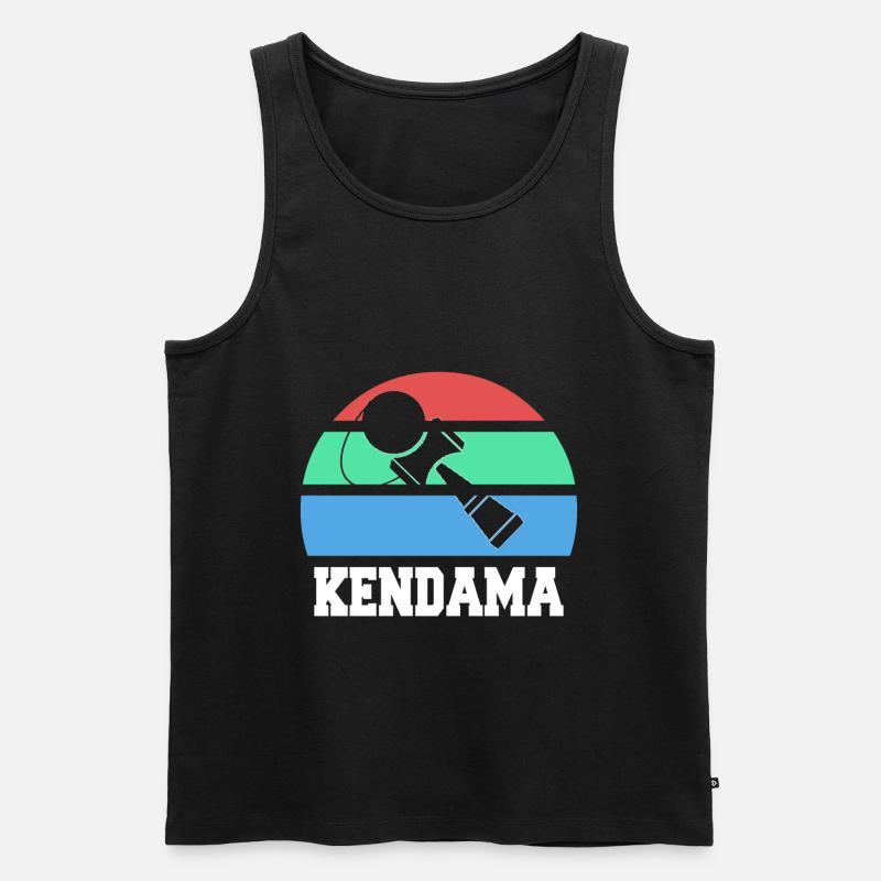Kendama - Männer Premium Bio Tank Top - Schwarz