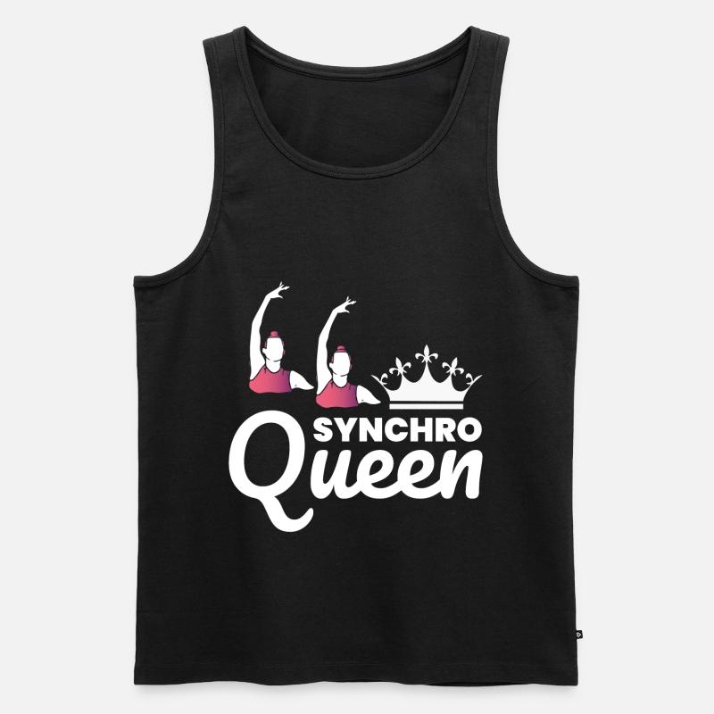 Synchro Schwimmer Synchronschwimmen Lustig - Männer Premium Bio Tank Top - Schwarz