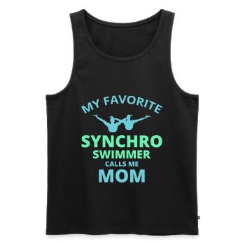 Synchro Swim Swimmer Synchronized Swimming Mom - Men's Premium Organic Tank Top - black - Front - AI Model Male 178 light (178cm)