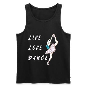 Balett Ballerina Tänzerin Tanzen mädchen - Männer Premium Bio Tank Top - Schwarz - Vorne - AI Model Male 178 light (178cm)