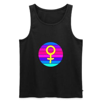 Women Gender Symbol Feminism Statement - Men's Premium Organic Tank Top - black - Front - Michal (187cm)