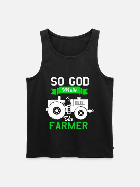 God Farmer - Men's Premium Organic Tank Top - black