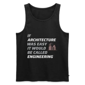 Architekt ArchitekturStudent Architektur Funny - Männer Premium Bio Tank Top - Schwarz - Vorne - AI Model Male 178 light (178cm)