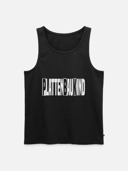 plattenbaukind - Männer Premium Bio Tank Top - Schwarz