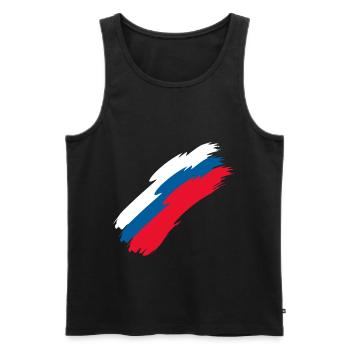 République tchèque - Débardeur bio Premium Homme - noir - Devant - AI Model Male 178 light (178cm)