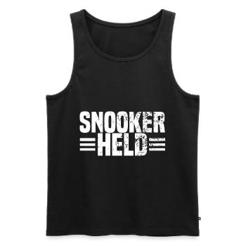 snooker held - Männer Premium Bio Tank Top - Schwarz - Vorne - Michal (187cm)