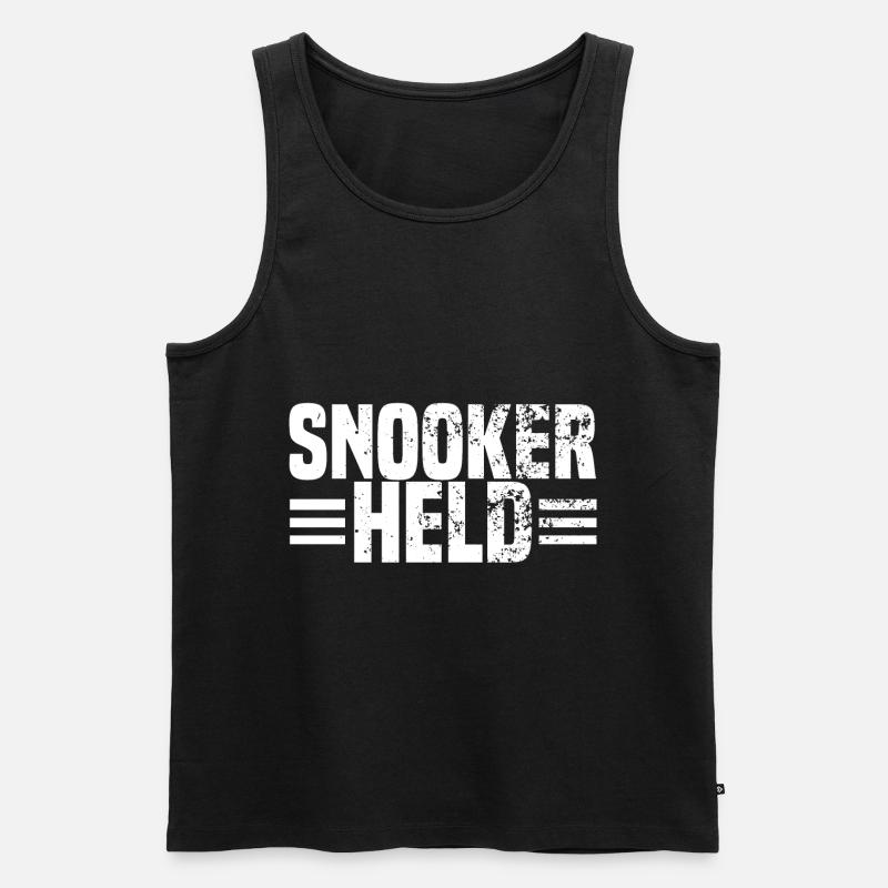 snooker held - Männer Premium Bio Tank Top - Schwarz
