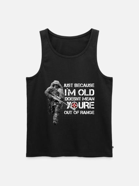 Military Sniper - Men's Premium Organic Tank Top - black