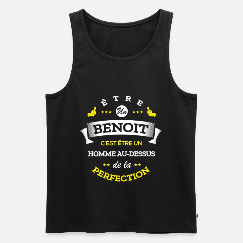 BENOIT PARFAIT - NOM BENOIT - Débardeur bio Premium Homme - noir
