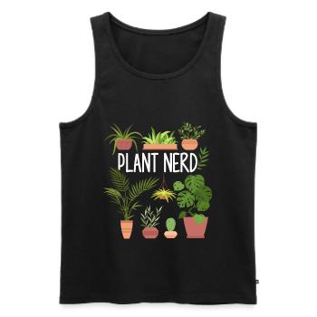 Jardinier Jardinier Hobby Jardinier Plantes - Débardeur bio Premium Homme - noir - Devant - AI Model Male 178 light (178cm)