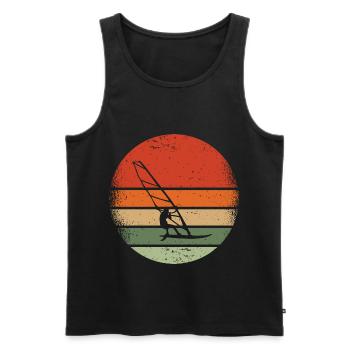 Planche à voile Planche à voile Planche de surf Surf - Débardeur bio Premium Homme - noir - Devant - Michal (187cm)