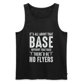 Cheerleader Cheerleading Girl Cheering Lustig - Männer Premium Bio Tank Top - Schwarz - Vorne - Michal (187cm)
