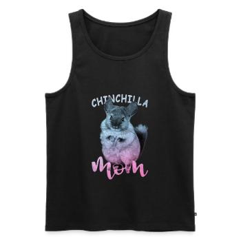 Chinchilla - Débardeur bio Premium Homme - noir - Devant - AI Model Male 178 light (178cm)