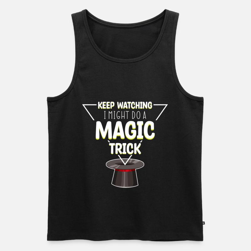 Magic Magic Magic Hat - Men's Premium Organic Tank Top - black