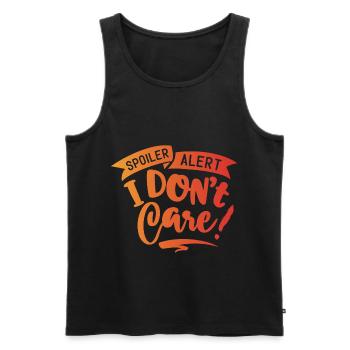 Antisocial - Spoiler Warning - c - Men's Premium Organic Tank Top - black - Front - AI Model Male 178 light (178cm)