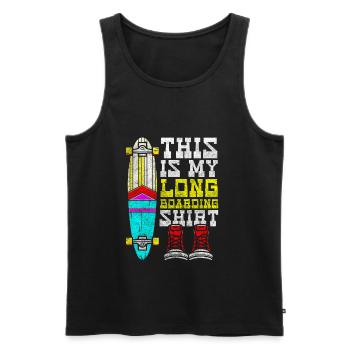 Skater Mountain Board - Men's Premium Organic Tank Top - black - Front - Michal (187cm)