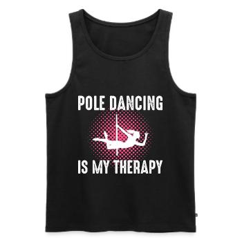 Pole Sport Dance Dancer Competition Acrobatics - Men's Premium Organic Tank Top - black - Front - Michal (187cm)