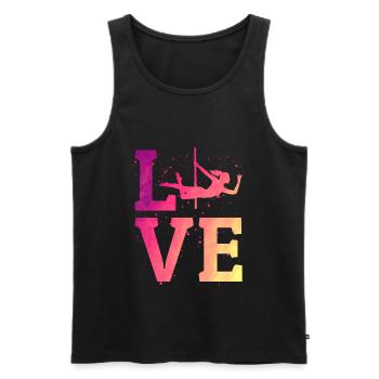 Pole Sport Dance Dancer Competition Colorful - Men's Premium Organic Tank Top - black - Front - Michal (187cm)