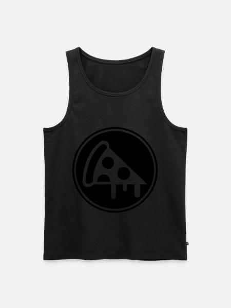 Pizza Icon Silhouette - Men's Premium Organic Tank Top - 