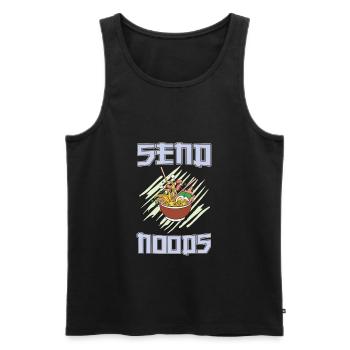 Anime Zitat Senden Noods Japanische Nudeln Schüssel Anime - Männer Premium Bio Tank Top - Schwarz - Vorne - AI Model Male 178 light (178cm)