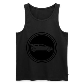 Coureur automobile - Débardeur bio Premium Homme - noir - Devant - Michal (187cm)