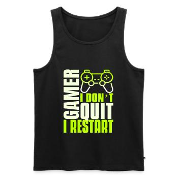 Gaming esports Gamer - Männer Premium Bio Tank Top - Schwarz - Vorne - AI Model Male 178 light (178cm)