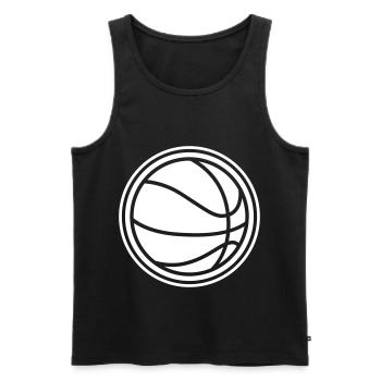 Basketball - Men's Premium Organic Tank Top - black - Front - Michal (187cm)